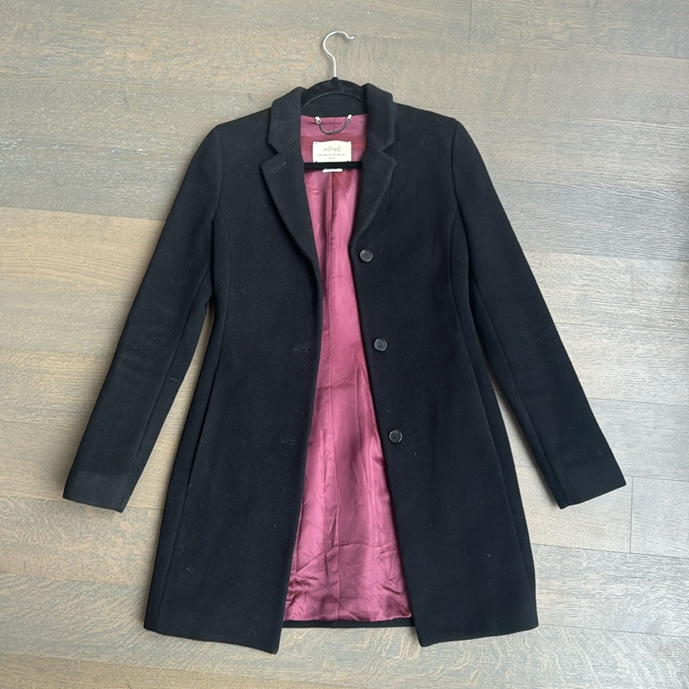Aritzia Wilfred wool pea coat xs